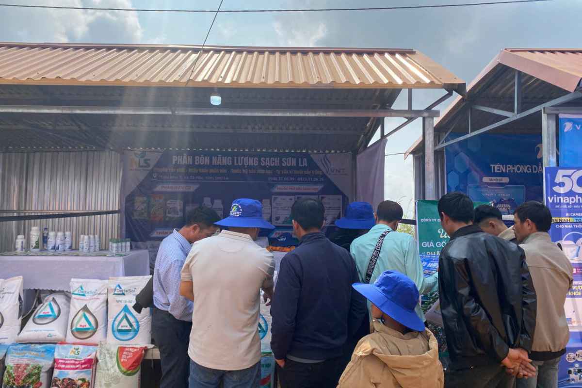 Hình ảnh tại hội chợ xuân xã Phiêng Cằm của NLS Sơn La